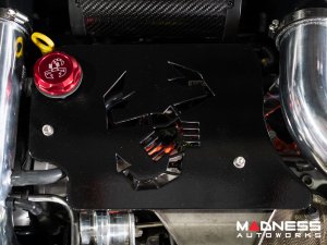 FIAT 500 Engine Cover for MAXFlow Intake System - 1.4L Multi Air Turbo - Scorpion Design - Gloss Black